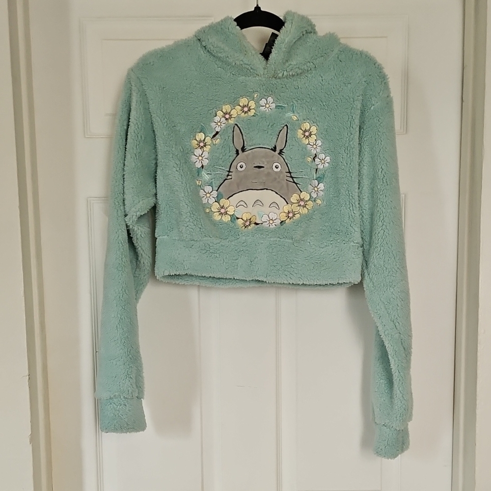 Cozy Green Character Hoodie Sweater